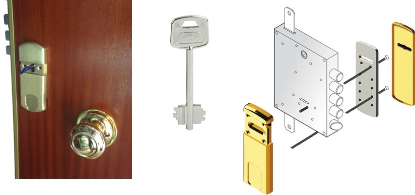 Instalación de escudo protector para cerradura de borjas