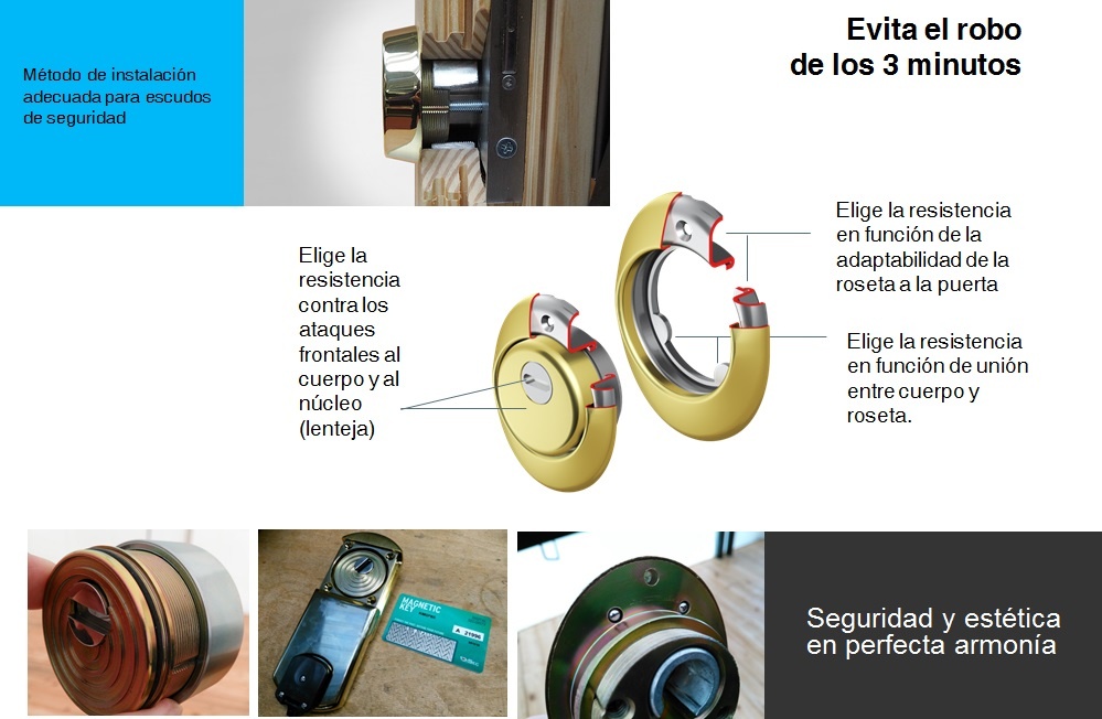 Evita el robo de 3 minutos con escudos seguridad Disec