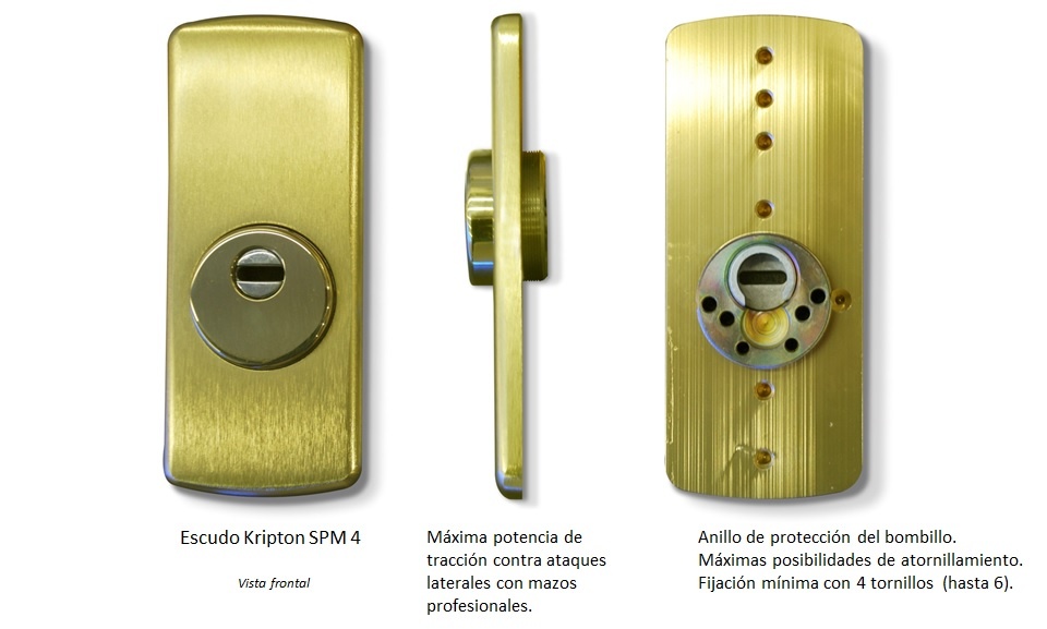 Escudo de seguridad Kripton para puertas blindadas