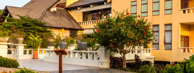 Hotel tratado mediante desinfección mediante ozono