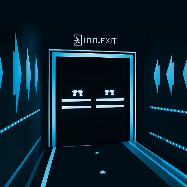 Salida de emergencia con seguridad intregrada inn.Exit